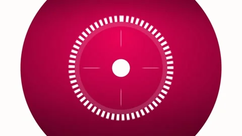 Red Dot Circular Reveal Stock Footage 317292754