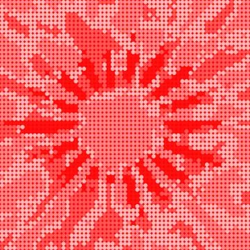 Red dot halftone effect background Stock Illustration