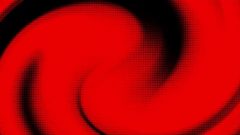 Red Dot Halftone Pattern with Bold Abstract Swirling Effect Stock Footage 312101880