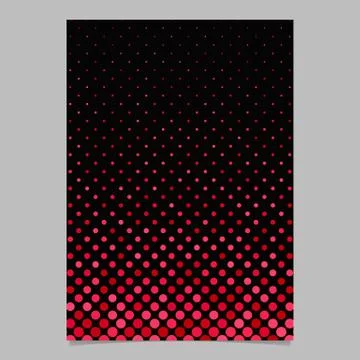 Red dot pattern brochure background - vector stationery template Stock Illustration