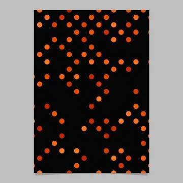 Red dot pattern brochure background - vector stationery template design Illustrazione stock
