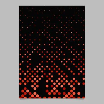 Red dot pattern brochure background - vector stationery template Stock Illustration