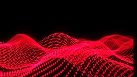 Red dots and line abstract background. Abstract background equalizer. 스톡 일러스트
