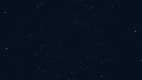 Red dots dance on a midnight canvas Stock-Footage 292944592