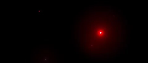 Red Dots Flashing Strobe Light Overlay Effect Vídeos de archivo 334692108