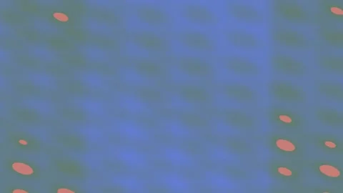 Red dots scatter across blue grid background Stock Footage 328912985
