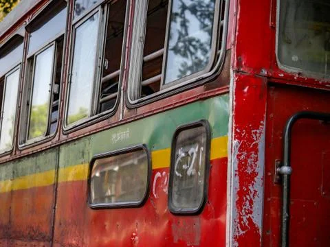 Red double decker bus Stock Photos