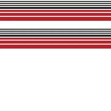 Red Double Striped seamless pattern design Illustrazione stock