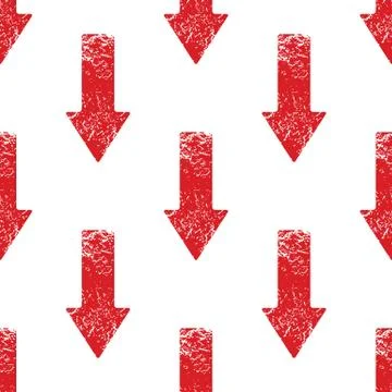 Red down arrow pattern Stock Illustration