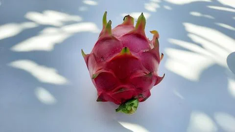 Red Dragon Fruit on white background 02 Stock Photos