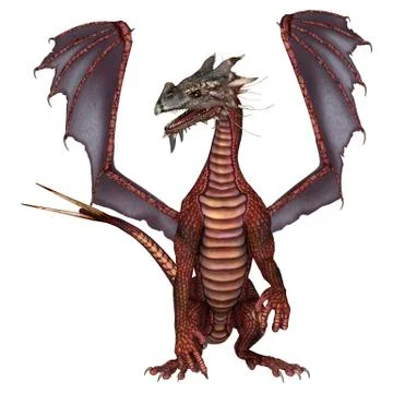 Red dragon Stock Illustration