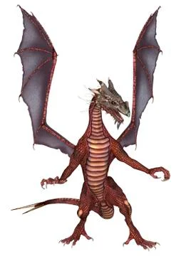 Red dragon Stock Illustration