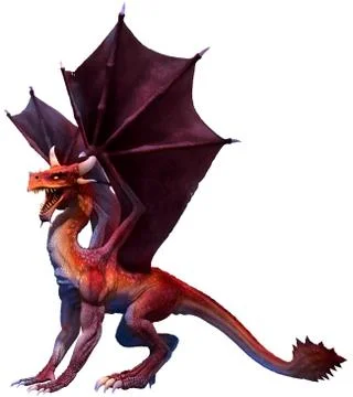 Red dragon Ilustración de archivo