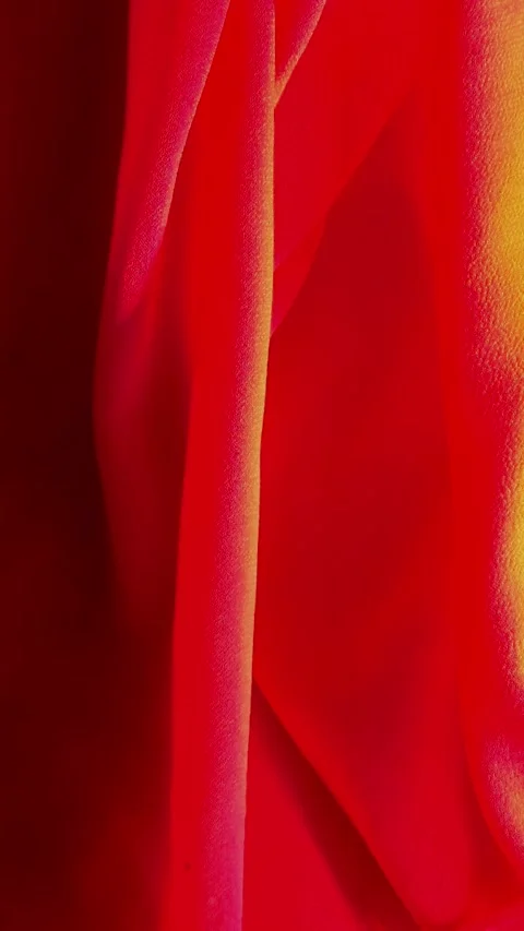 Red draped fabric motion background, flowing textile texture and elegant design Stock Footage 335387374