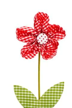 Red drapery flower Stock Photos