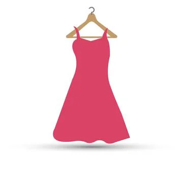 Red dress Stock Illustration