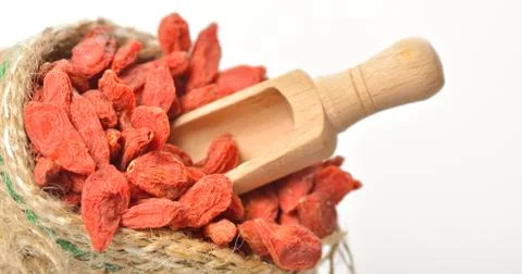 Red dried goji Stock Photos