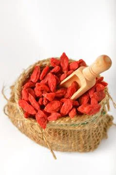 Red dried goji Stock Photos