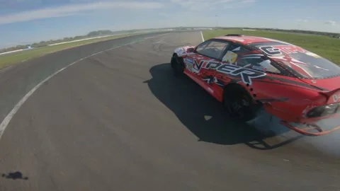 Red drift car 動画素材 147529628