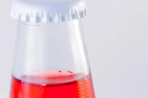 Red drink in the bootle Stock Photos