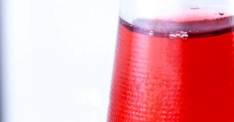 Red drink in the bootle Stock Photos