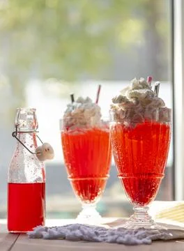 Red drink Foto stock