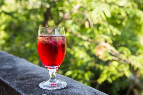 Red drinks. Stock Photos