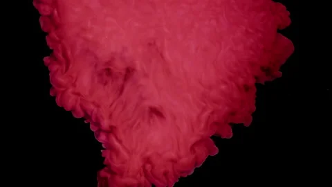 Red drop dissolving in water Видео 168014993