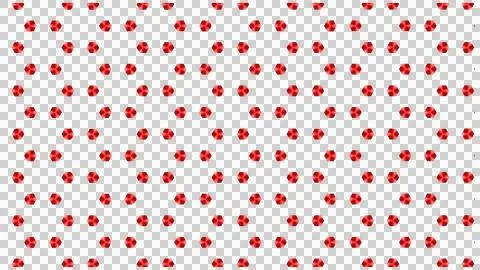 Red Droplet Seamless Pattern on White Background Stock Illustration