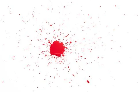 Red drops on white Stock Photos