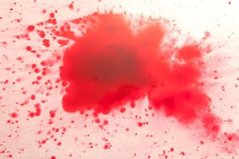 Red drops on white Stock Photos