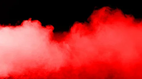 Red Dry Ice Smoke Stock Footage 124204571