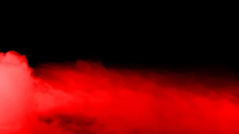 Red Dry Ice Smoke Stock Footage 124205925