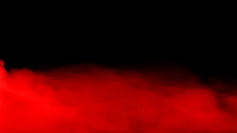 Red Dry Ice Smoke Stock Footage 124206169