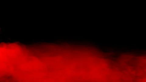 Red Dry Ice Smoke Video stock 124206292