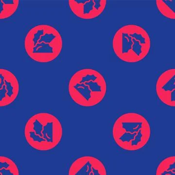 Red Dumpling icon isolated seamless pattern on blue background. Traditional c イラスト素材