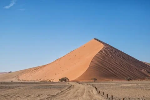 Red dune Namibia desert. Stock Photos