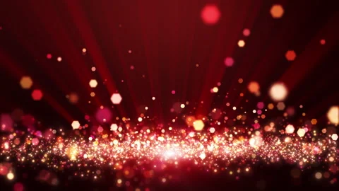 Red dust particle flying background, Light shine effect. Stock Footage 258084192