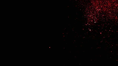 Red dust particles in alpha background | Stock Video | Pond5