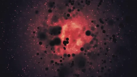 Red Dust Particles Animation Loop Stock Footage 238542055