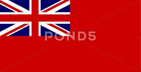 Red Duster Union Jack Stock Illustration