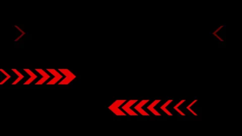 Red Dynamic arrow Animated symbol. 4K video illustration Stock Footage 266911397