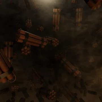 Red Dynamite Cluster Of Bombs Stock Photos