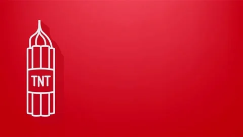 Red dynamite pack with electric time bomb, TNT. Motion graphics. Stock Footage 158801286