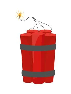 Red dynamite pack Stock Illustration