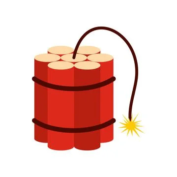 Red dynamite sticks icon Illustrazione stock