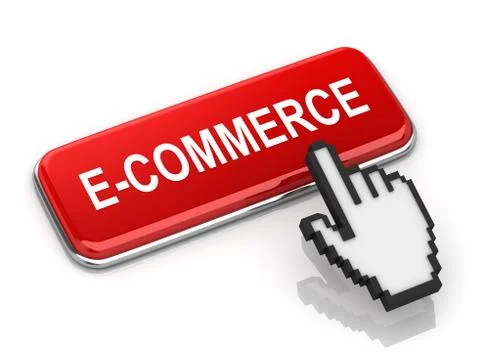 Red E-Commerce Button 库存插图