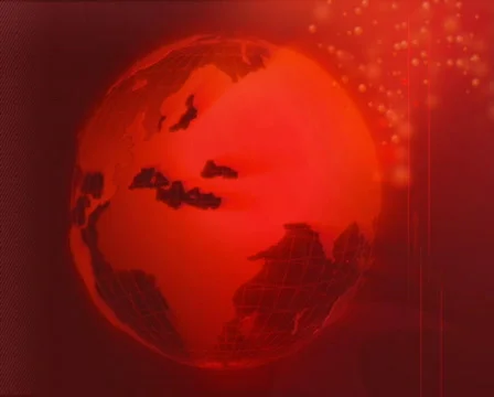  red earth rotating with glow Stock Footage 557967