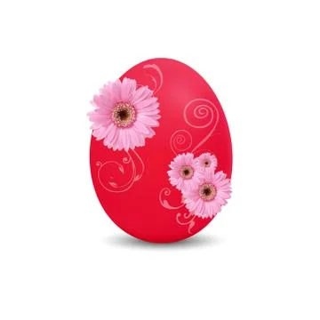 Red easter egg Stock Illustration