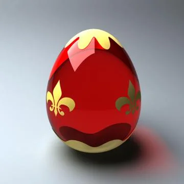 Red easter egg Stock Illustration